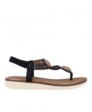 Sandalias con abalorios Amarpies abz26664