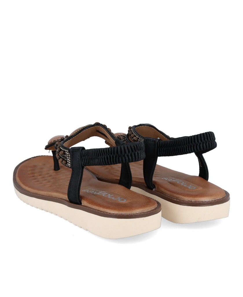 Sandalias con abalorios Amarpies abz26664