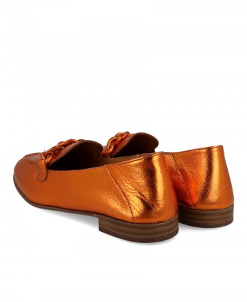 h2Mocasines metalizados de mujer WF 35 48 722 h2 pstrongMocasines metalizados de mujer WF 35 48 722 strong en color naranja Car