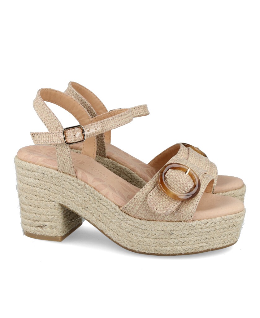 Mustang 59607 platform sandals