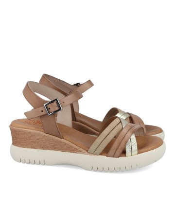 Porronet 3025 low wedge sandals