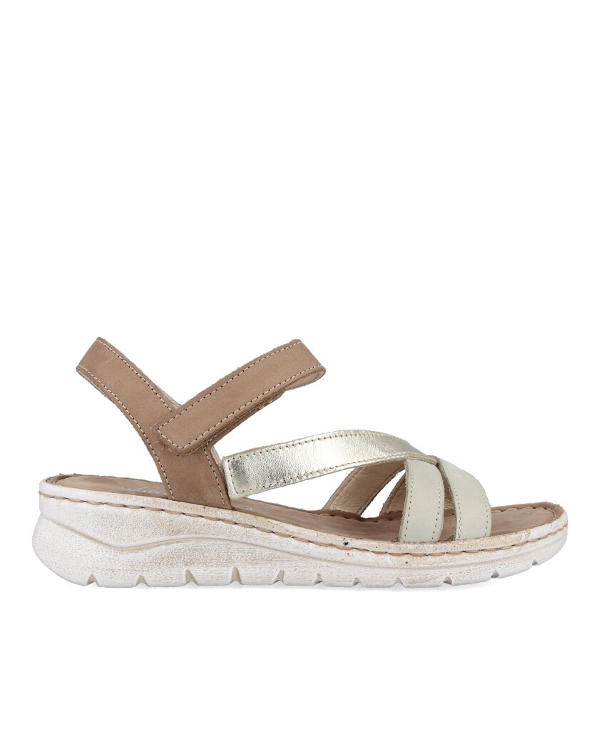 Sandalias de piel para mujer Walk and Fly 3066 48310