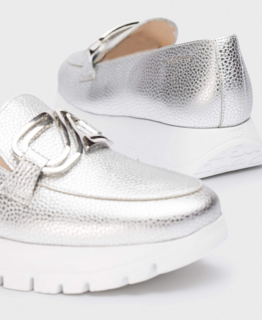 Mocasines metalizados Wonders Sidney A2462