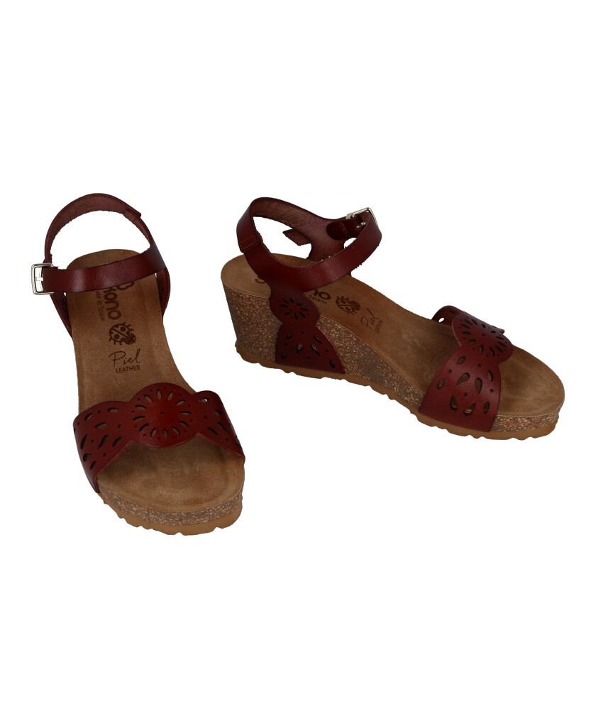 Sandalias de piel troquelada Yokono Cadiz 304
