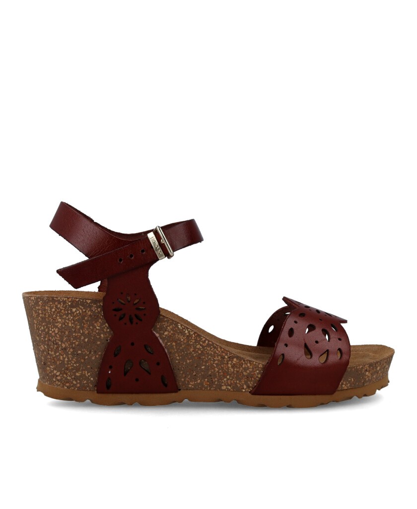Yokono Cadiz 304 womens stamped leather sandals