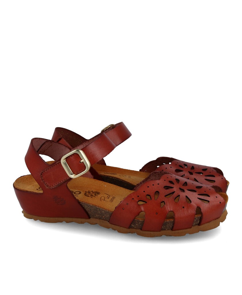 Sandalias de cuña baja Yokono Mónaco 047