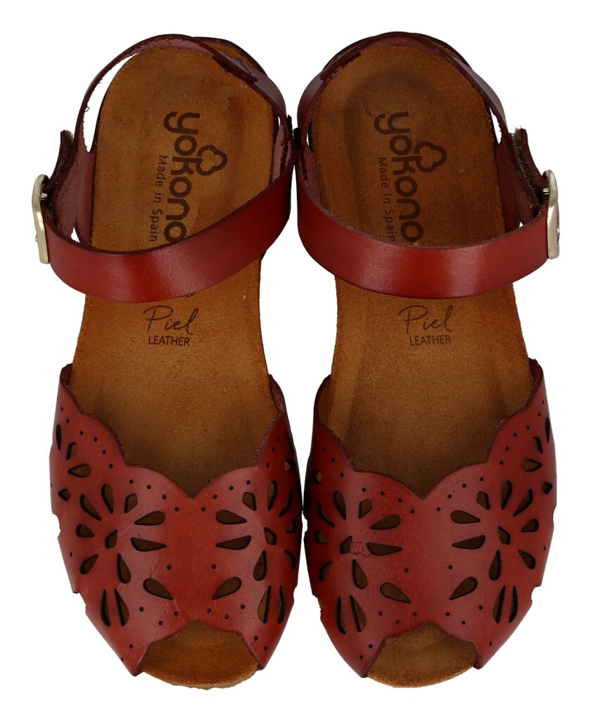 Yokono Monaco 047 low wedge sandals for women