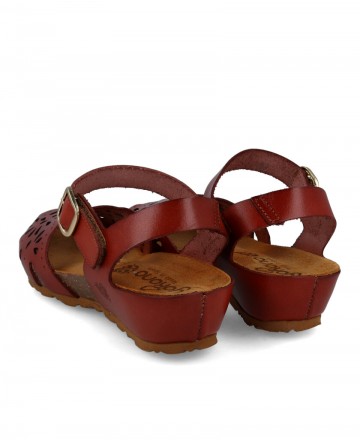 Yokono Monaco 047 low wedge sandals