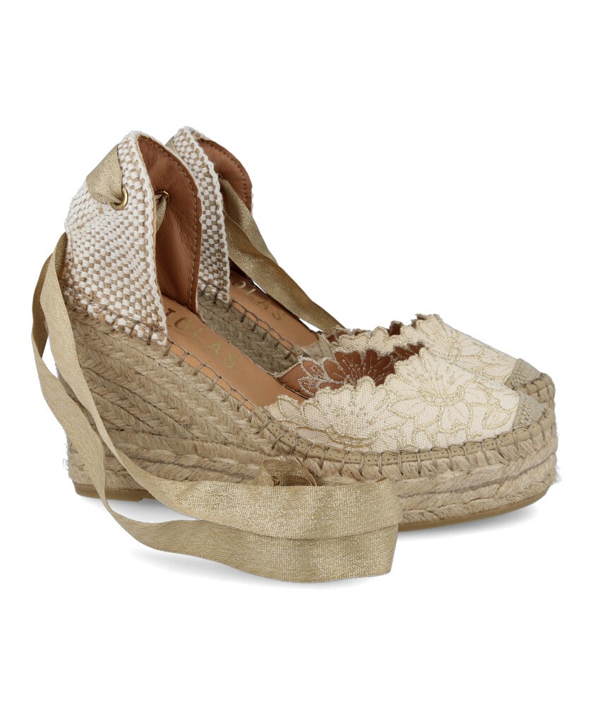Fabiolas espadrille with platform D405222