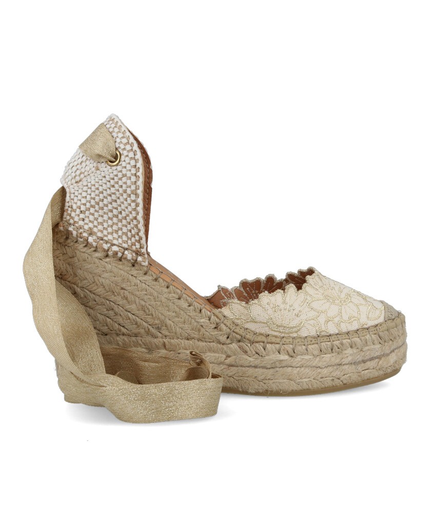 Fabiolas espadrille with platform D405222