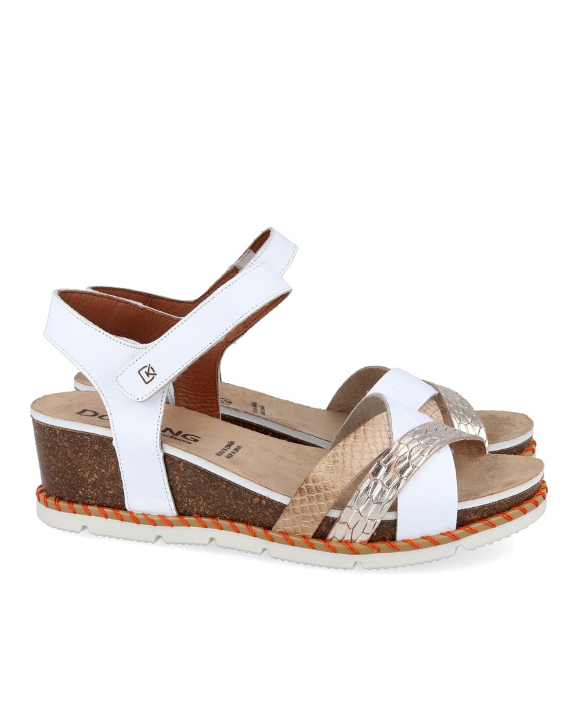 Dorking D9320 low wedge sandals
