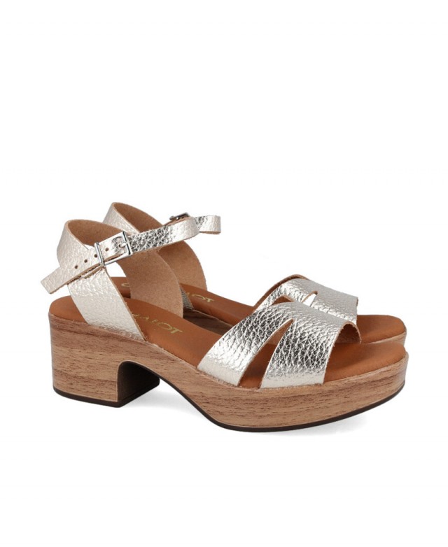 Sandalias metalizadas de piel Catchalot 5381