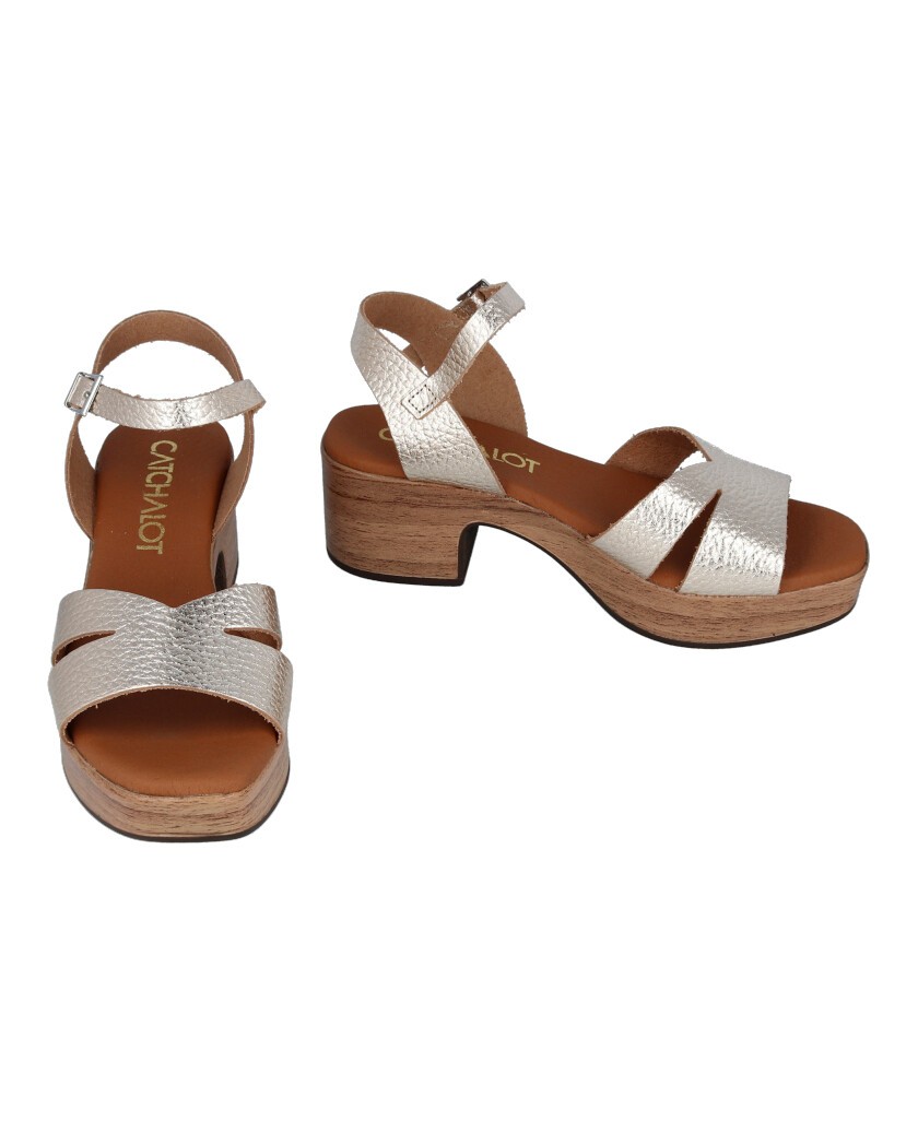 Catchalot 5381 metallic leather sandals