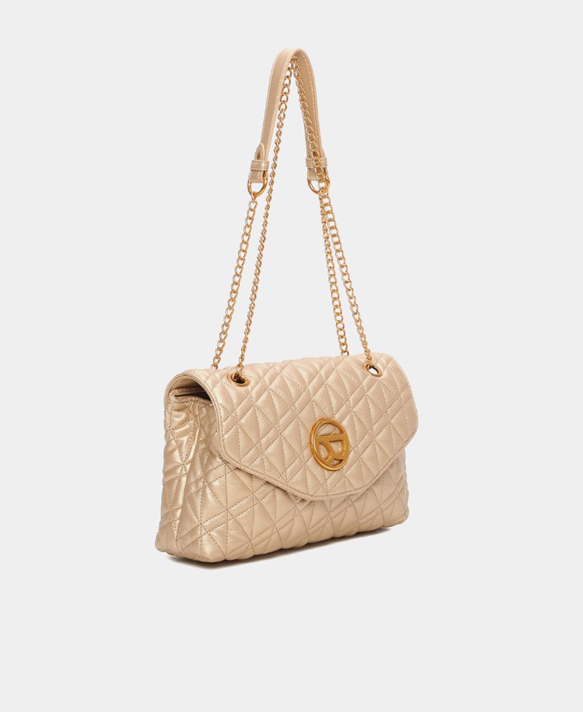 Bolso de hombro metalizado Binnari 20011