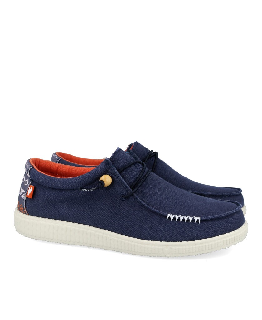 Pitas WP150 KIN lace-up sport moccasin with laces