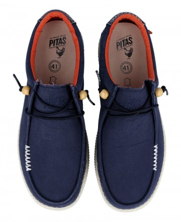 Pitas WP150 KIN lace-up sport moccasin with laces