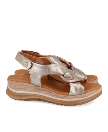 Sandalias metalizadas Paula Urban 24-669
