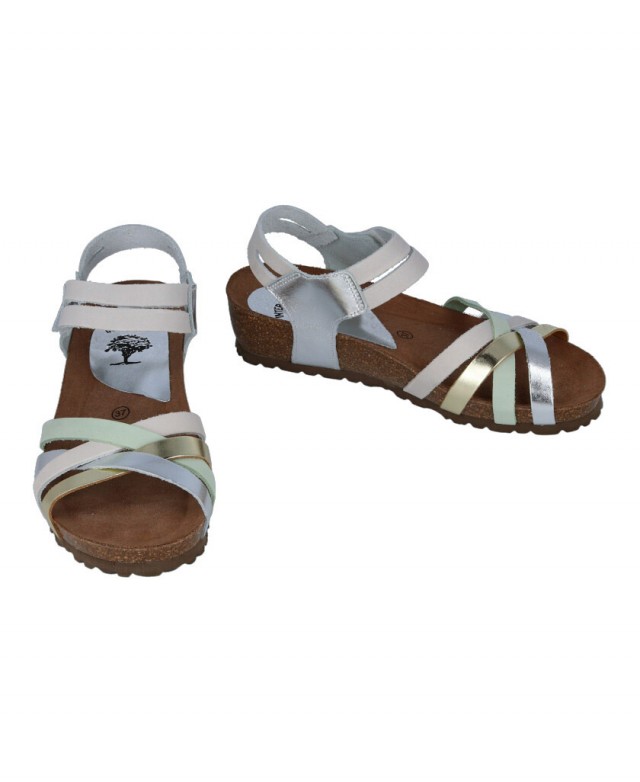 Sandalias con detalles metalizados Interbios 5338 Sandalias con detalles metalizados Interbios 5338