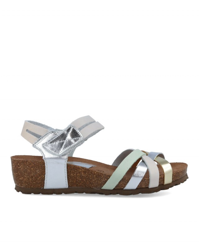 Sandalias con detalles metalizados Interbios 5338 Sandalias con detalles metalizados Interbios 5338