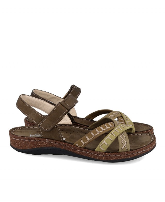 Sandalias verdes Walk & Fly Catrina 3861 40941 A3