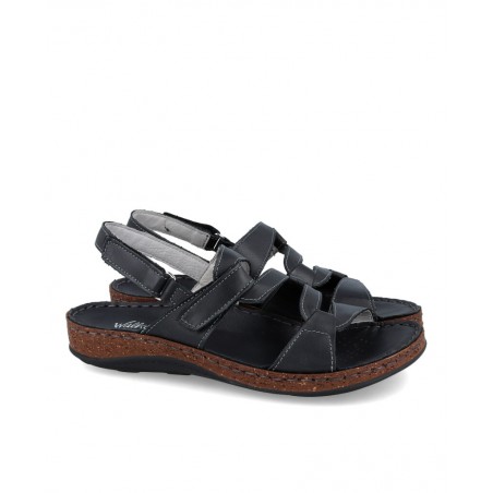 Sandalias negras Walk & Fly California 3861 41460