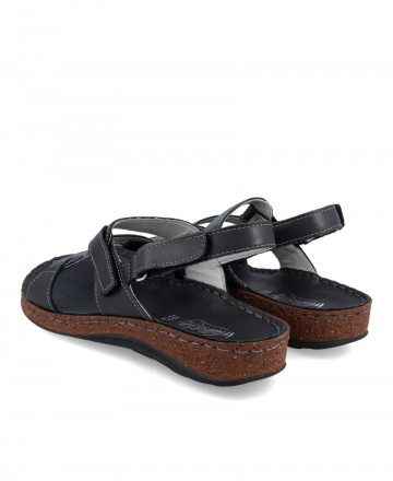 Sandalias negras Walk & Fly California 3861 41460