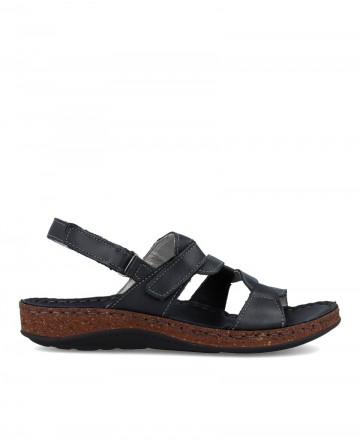 Sandalias negras Walk & Fly California 3861 41460