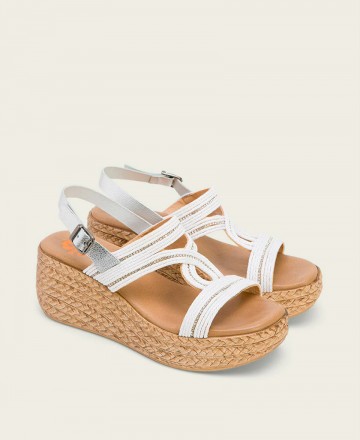 Leather wedge sandal Porronet 3036