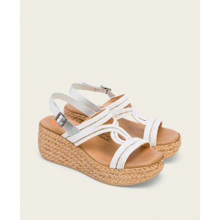 Leather wedge sandal Porronet 3036