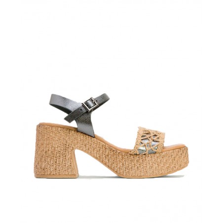 Leather and jute sandals Porronet 3062