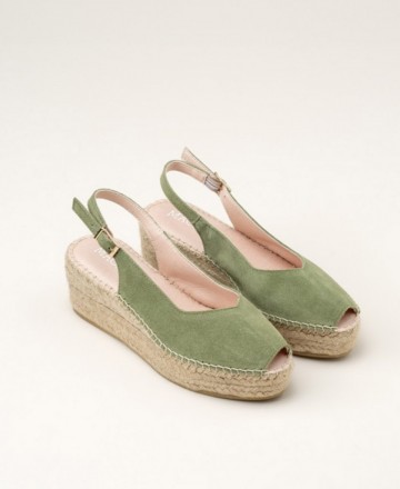 Espadrilles peep toe Macarena Java100