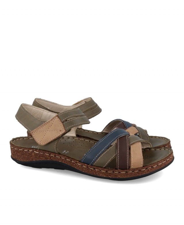 Sandalias tiras cruzadas Walk & Fly Mediterraneo 3861 4317