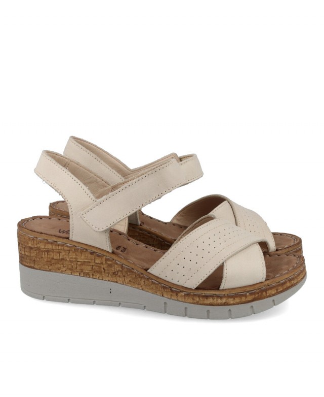 Mid wedge sandals Walk & Fly Levante 6548 50120