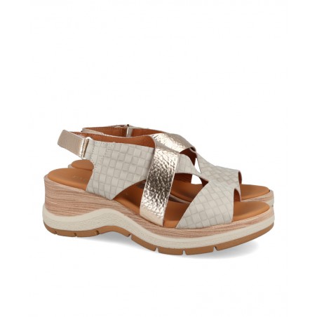 Paula Urban Nabuk Lightweight Wedge Sandals 27-671