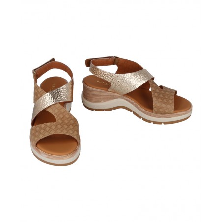 Sandalias casual de mujer Paula Urban Nabuk 27-671