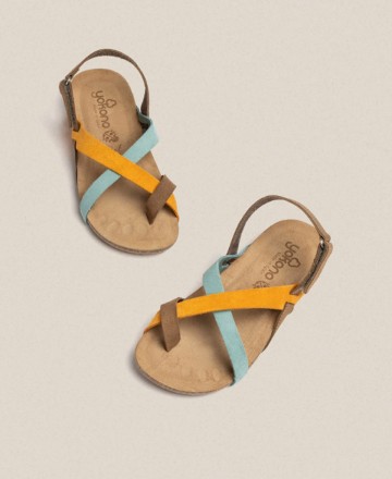 Yokono Ibiza 718 flat strappy sandals