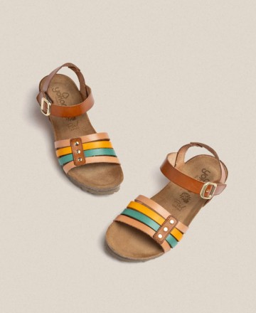 Yokono Monaco 051 low wedge sandals