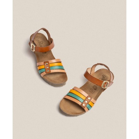 Yokono Monaco 051 low wedge sandals