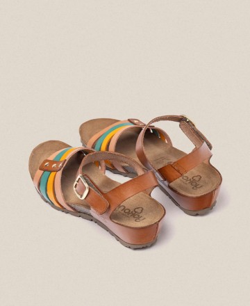 Yokono Monaco 051 low wedge sandals