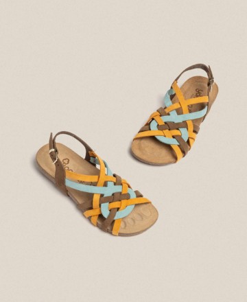 Multicoloured flat sandals Yokono Ibiza 175