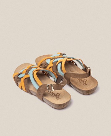 Multicoloured flat sandals Yokono Ibiza 175