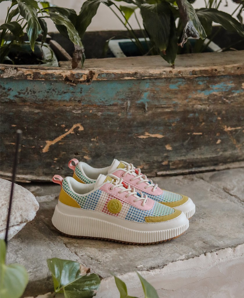 Zapatillas para mujer multicolor