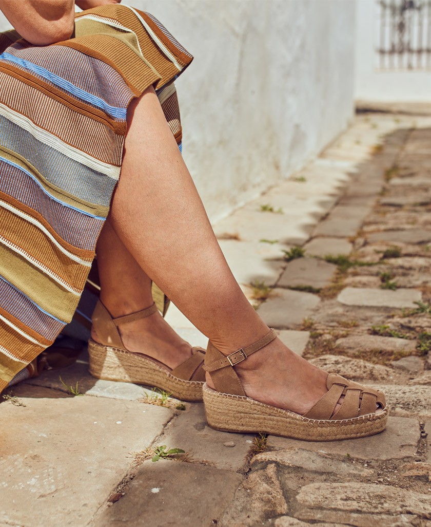 Alpargata de cuña y plataforma Macarena Java 43