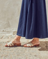 Casual sandals in beige color Catchalot 5343