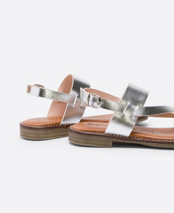 Metallic leather sandals Patricia Miller Catral 6337