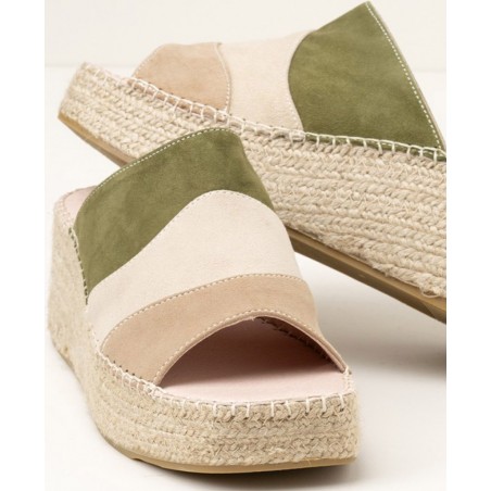 Macarena Sofia leather espadrilles with platform