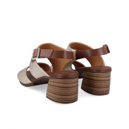 Sandalias de piel metalizadas Catchalot k-111709