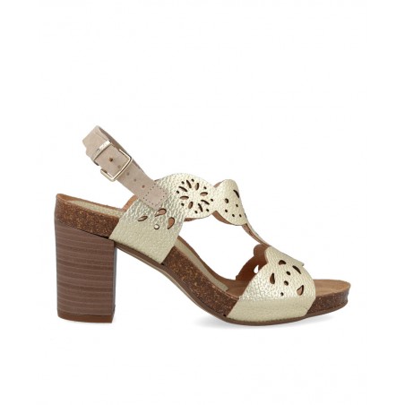 Yokono Ponza 006 die-cut leather sandals