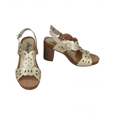 Yokono Ponza 006 die-cut leather sandals