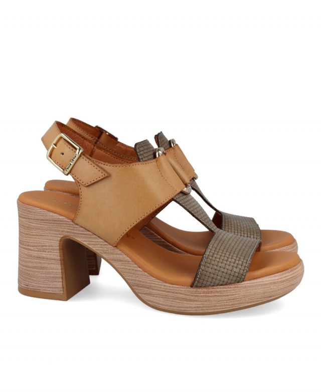 Paula Urban Bangla combined leather sandals 32-628